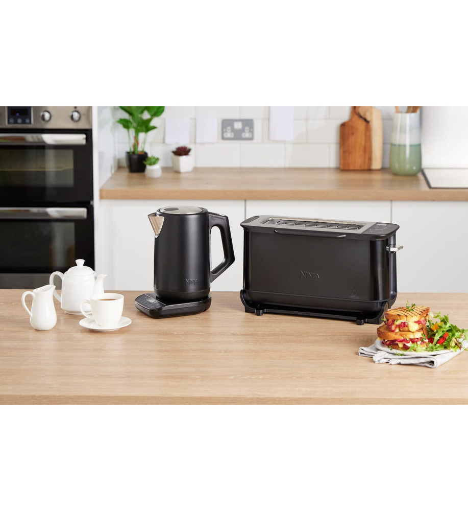 Ninja Stainless Steel Kettle and Toaster Set [ BLACK ] Kitchen And Beyond