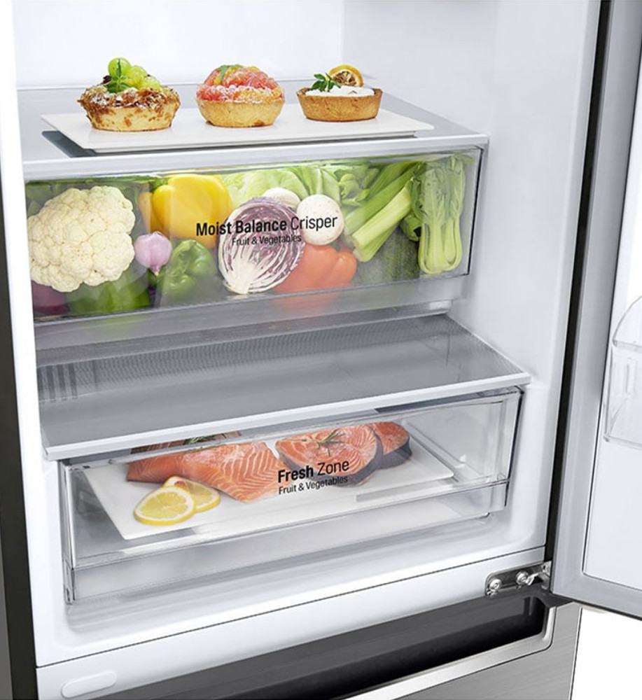 LG 374L Bottom Freezer fridge GC-B459NLHM, Inverter Linear Compressor ...