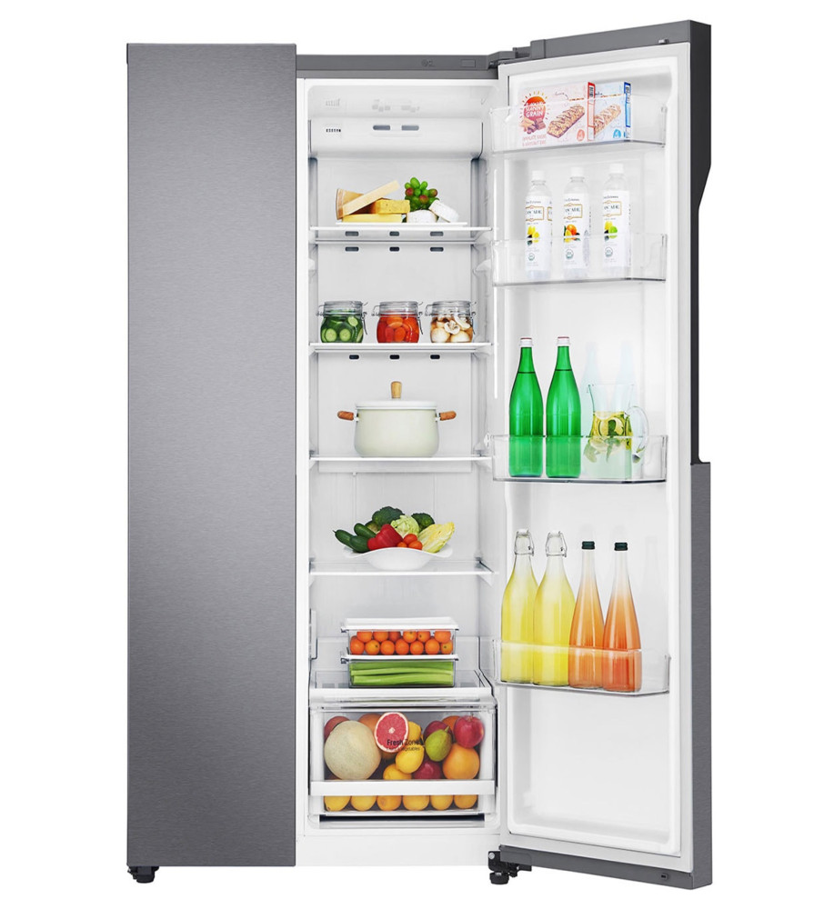 LG 679 Ltr Fridge, Inverter Linear Compressor, Multi Air Flow, Multi Digital Sensors, Express Freezing, Smart Diagnosis™, Side by Side Refrigerator