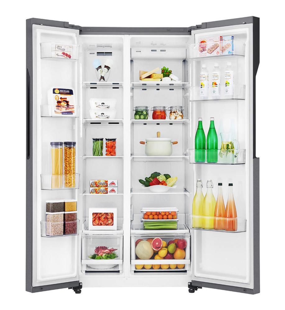 LG 679 Ltr Fridge, Inverter Linear Compressor, Multi Air Flow, Multi Digital Sensors, Express Freezing, Smart Diagnosis™, Side by Side Refrigerator