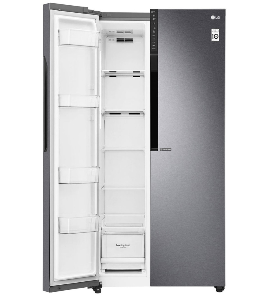 LG 679 Ltr Fridge, Inverter Linear Compressor, Multi Air Flow, Multi Digital Sensors, Express Freezing, Smart Diagnosis™, Side by Side Refrigerator