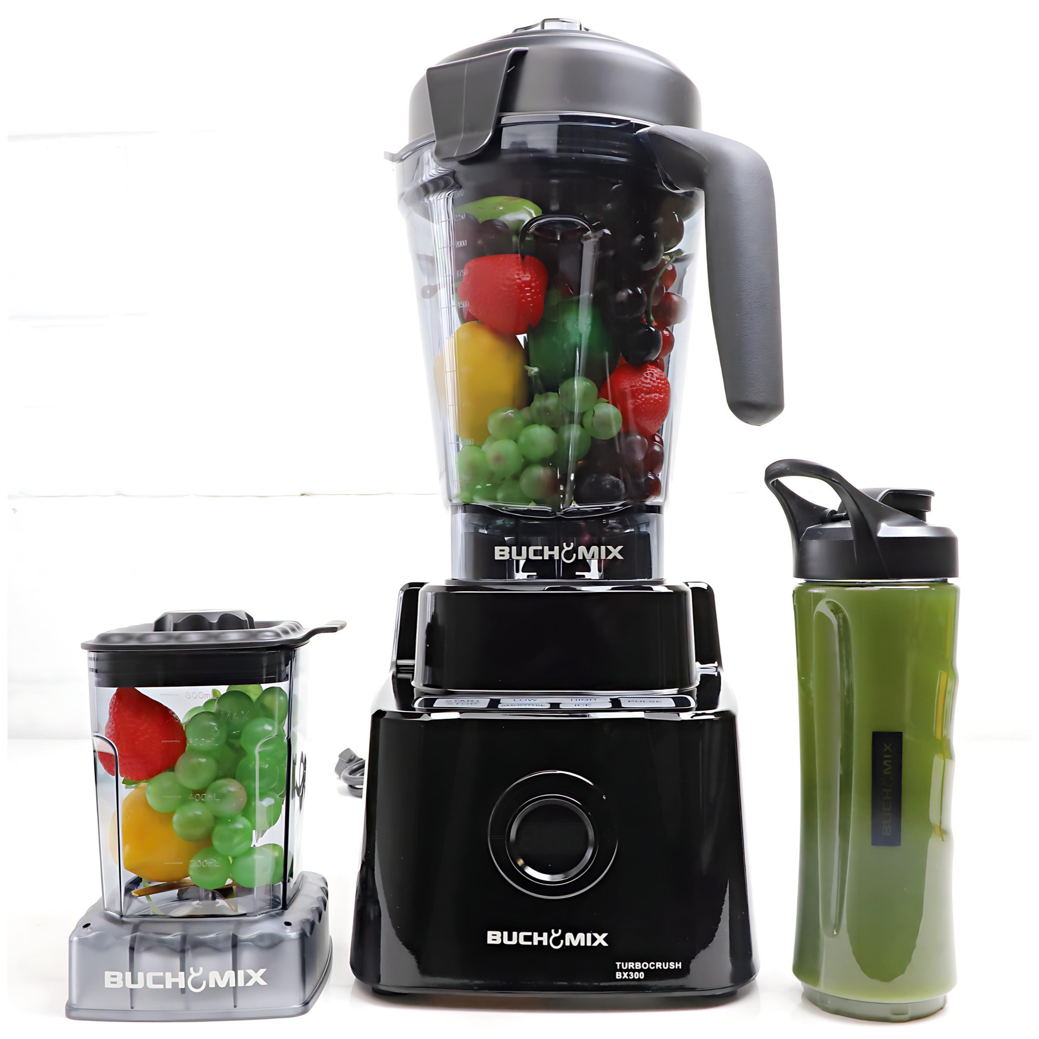 Buchymix 3L Larger Capacity Turbocrush Digital Blender BX300- Black