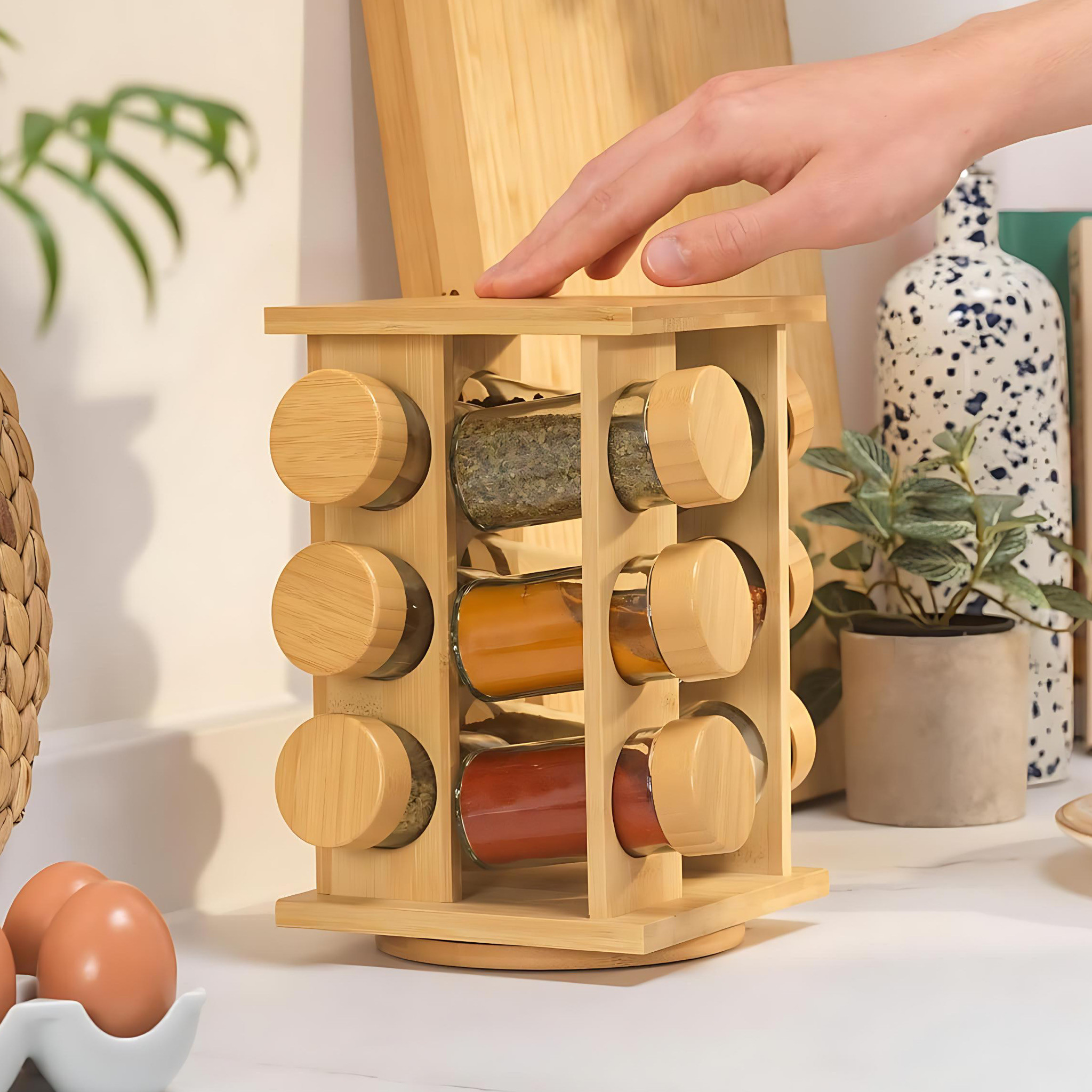 Tower 12pcs Rotating Spice Rack
