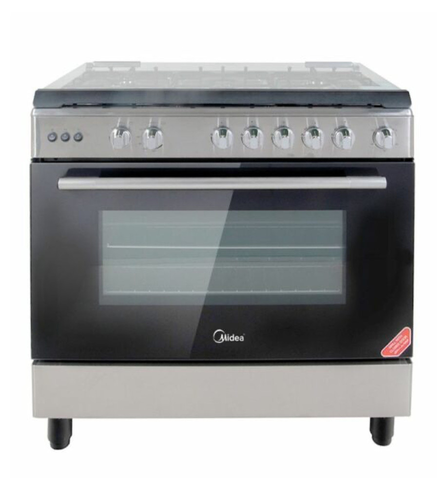 Midea 5 Burner INDUSTRIAL & DOMESTIC Gas Cooker with Oven & Grill 60x90cm VESTA-P48C