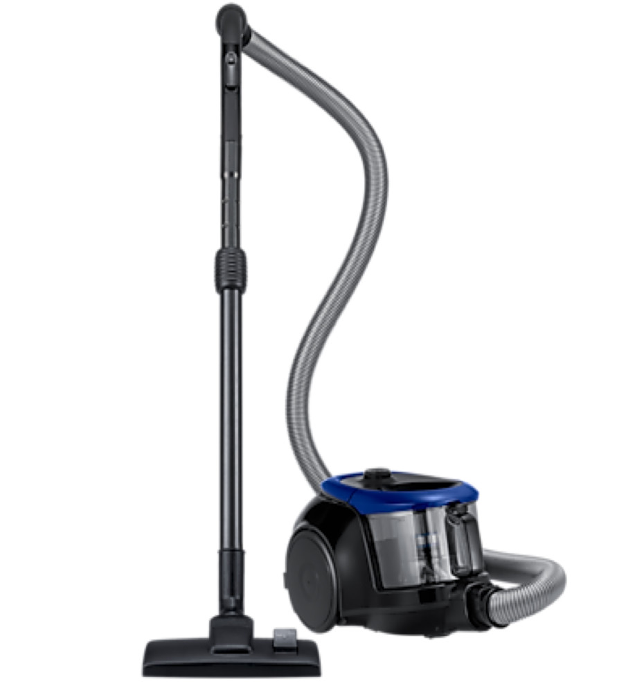 Samsung Vacuum Cleaner VC18M2120SB/ME Canister with Cyclone Force and Anti-Tangle Turbine, 1800W
