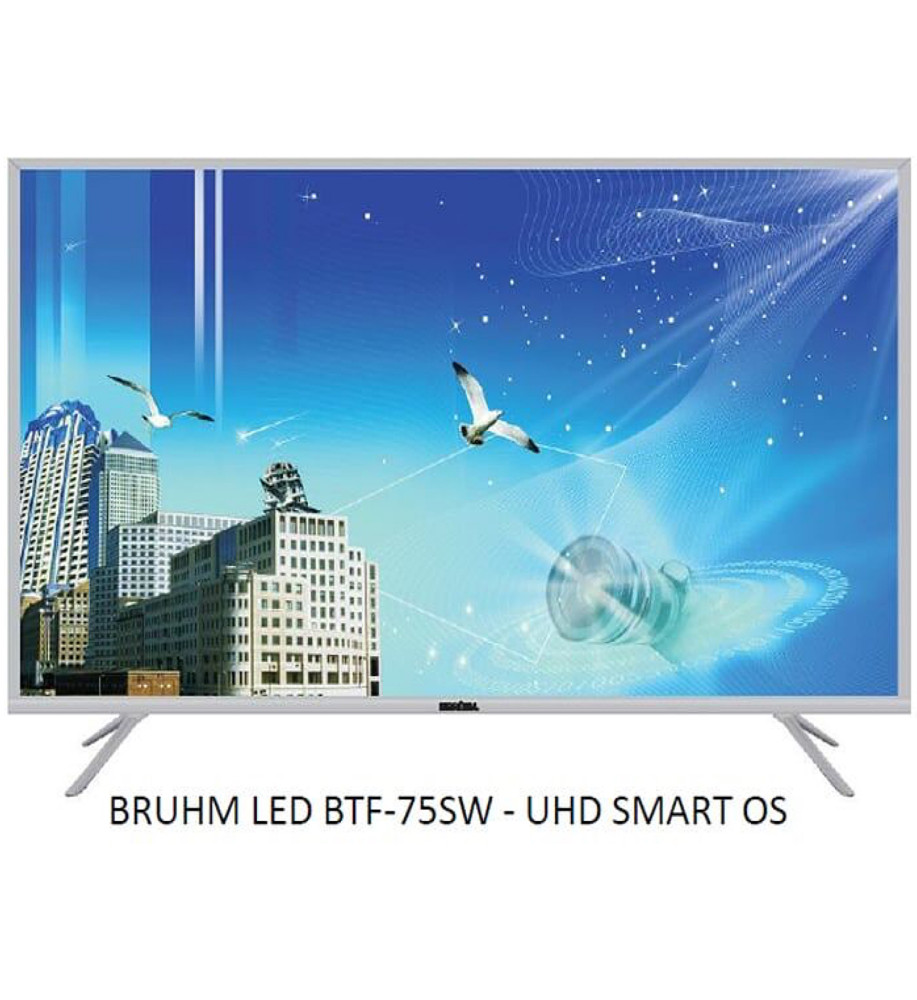 BRUHM 75 INCH LED TV, BTF-75SW – UHD SMART OS