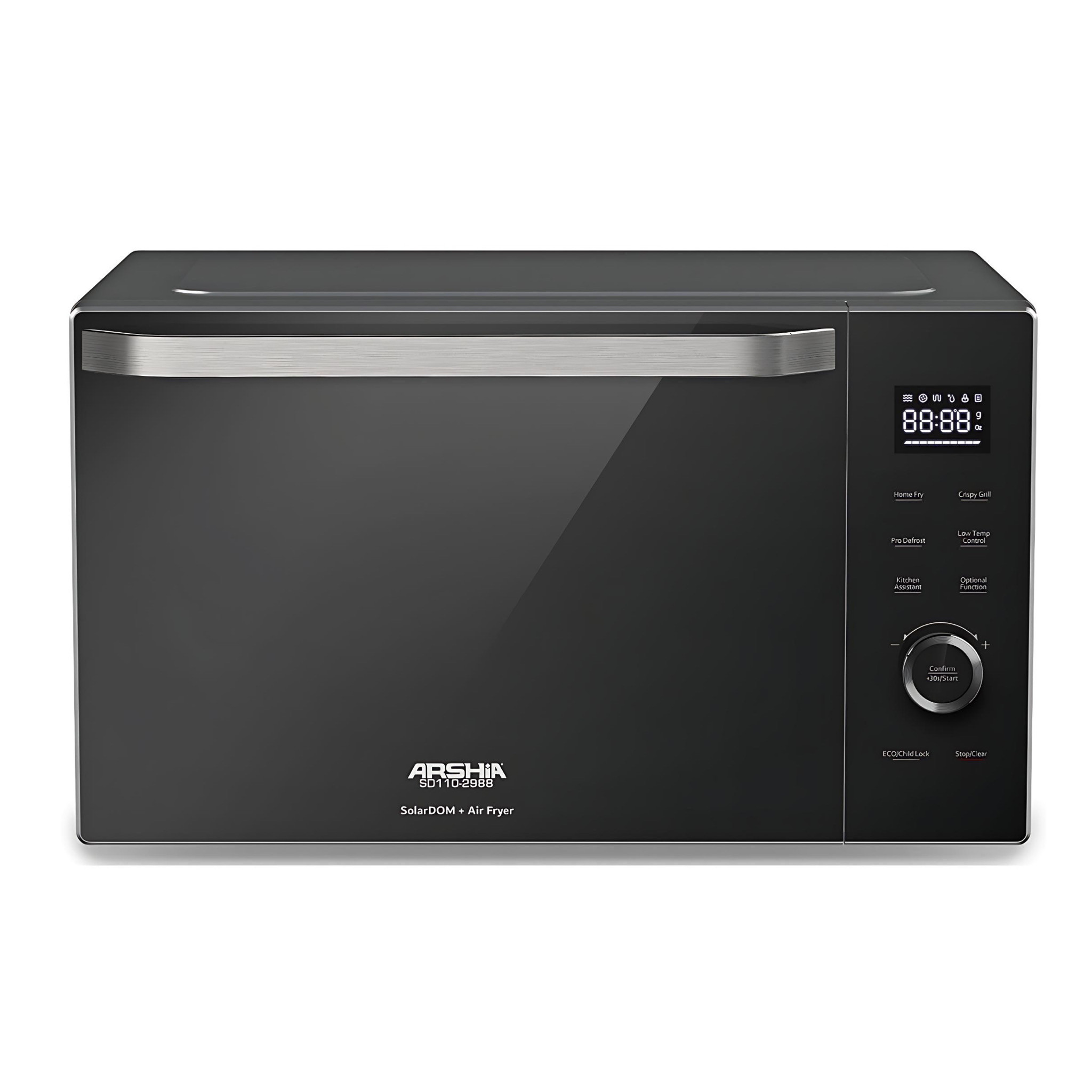 Arshia 34L Classic SolarDOM Microwave Oven + Air Fryer - SD786-2988
