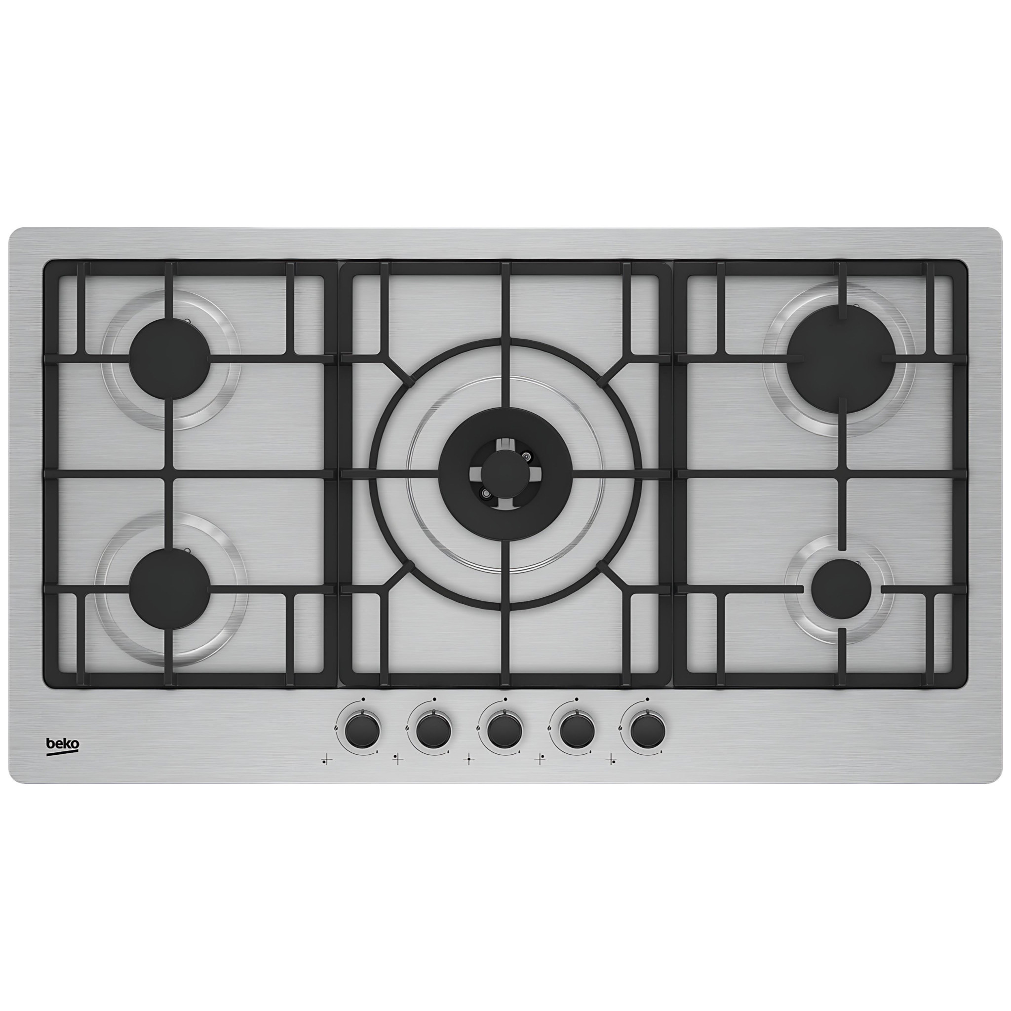 BEKO 90CM BUILT-IN HOB - GAS COOKER - STAINLESS STEEL - HIM W95225 SXEL