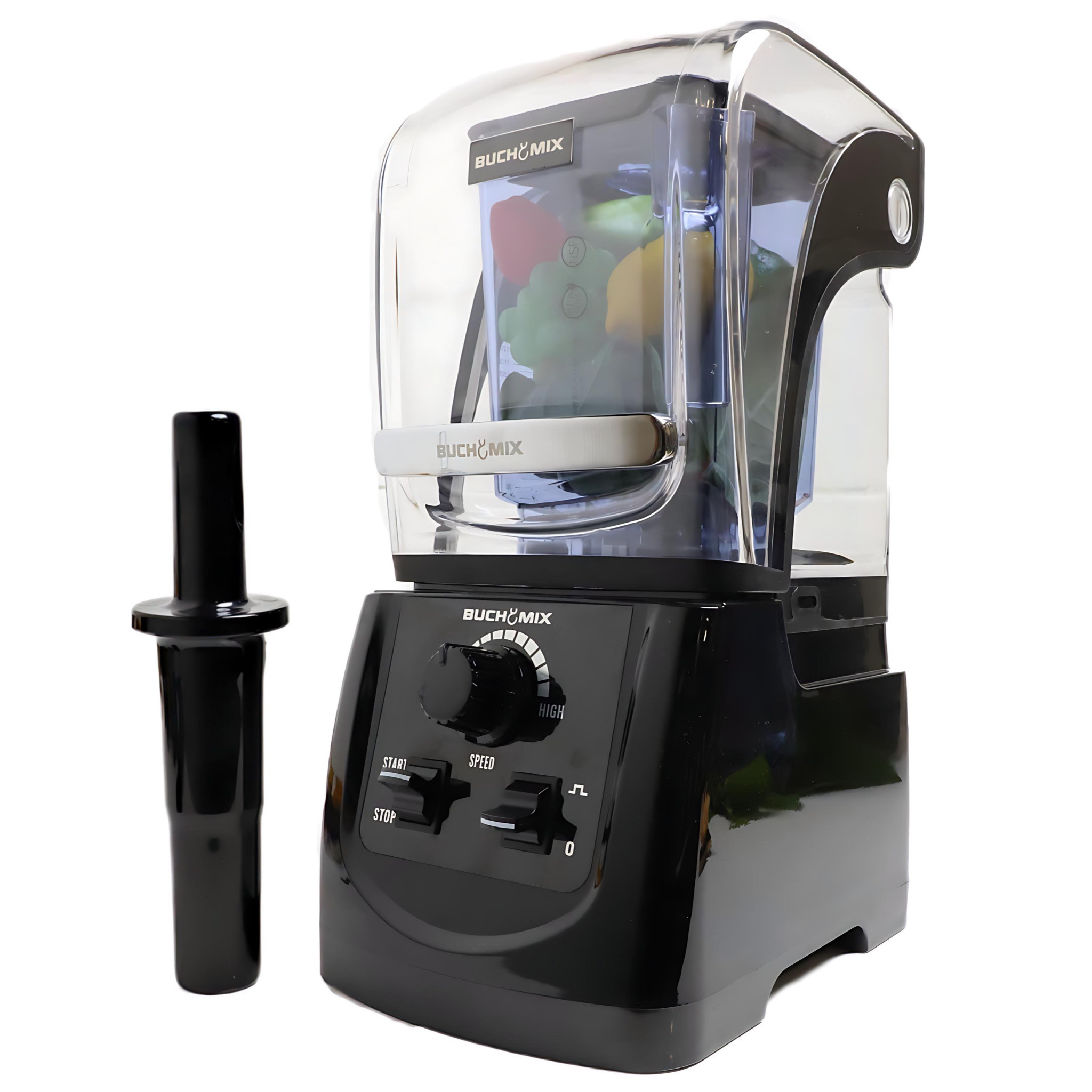 Buchymix Ultra Heavy-Duty Soundproof Blender with - Manual Control - Black