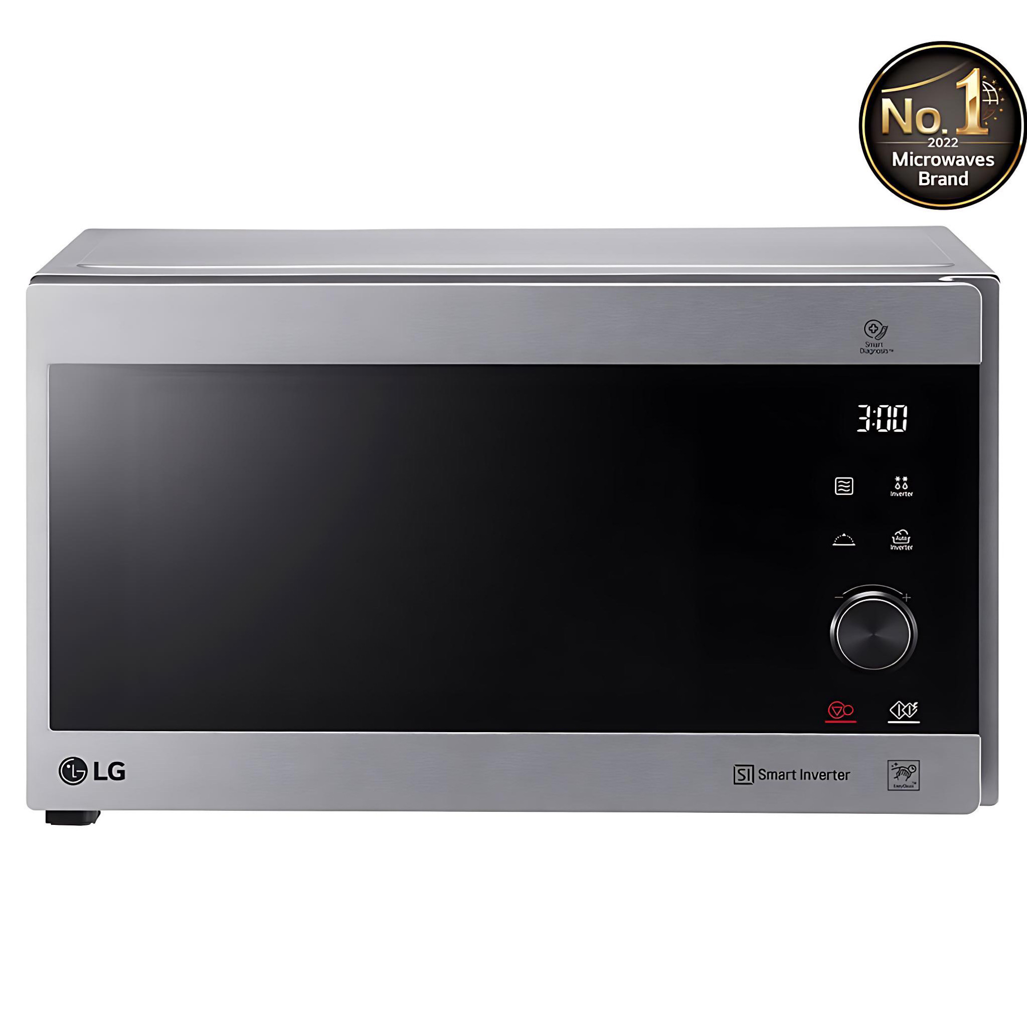 LG NeoChef 42L Smart Inverter, Even Heating and Easy Clean Microwave Oven, Stainless Steel Grey color - MS4295CIS - MH8265CIS