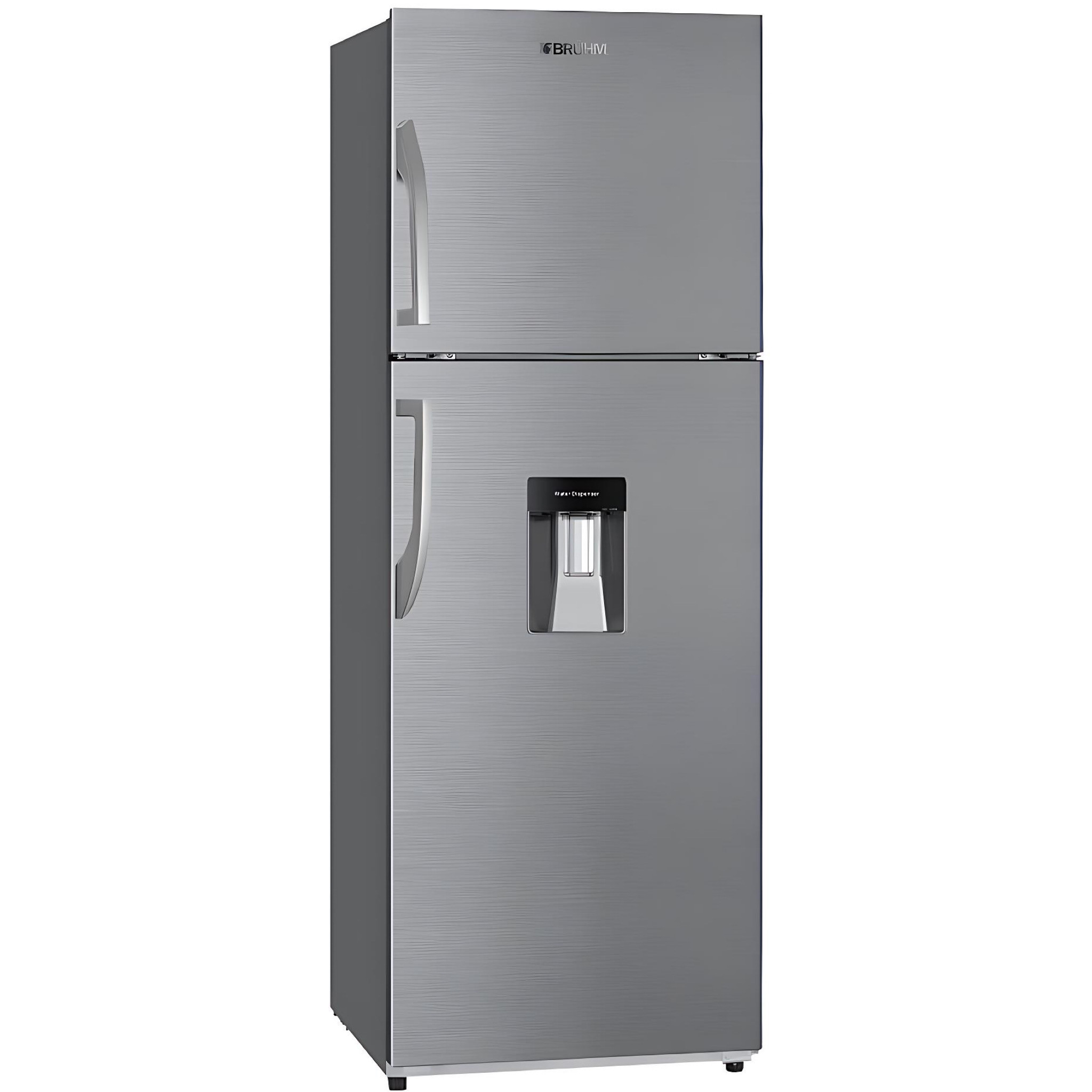 BRUHM 311-LTR TOP MOUNT FRIDGE WITH WATER DISPENSER, TOTAL NO FROST REFRIGERATOR - REF- BFD-330MD  (INOX)