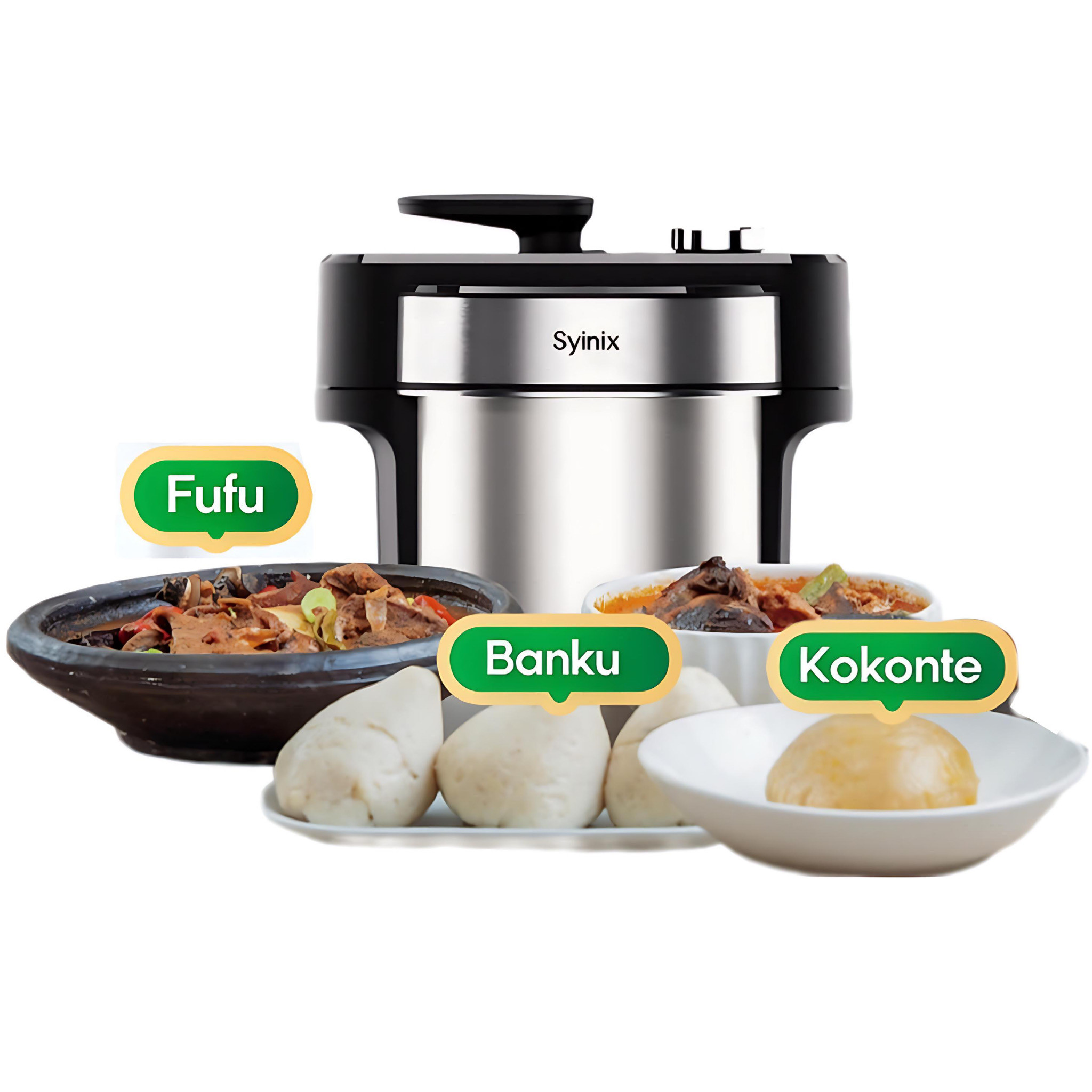 Syinix Fully Automatic All-Purpose Fufu Maker, Swallow Maker