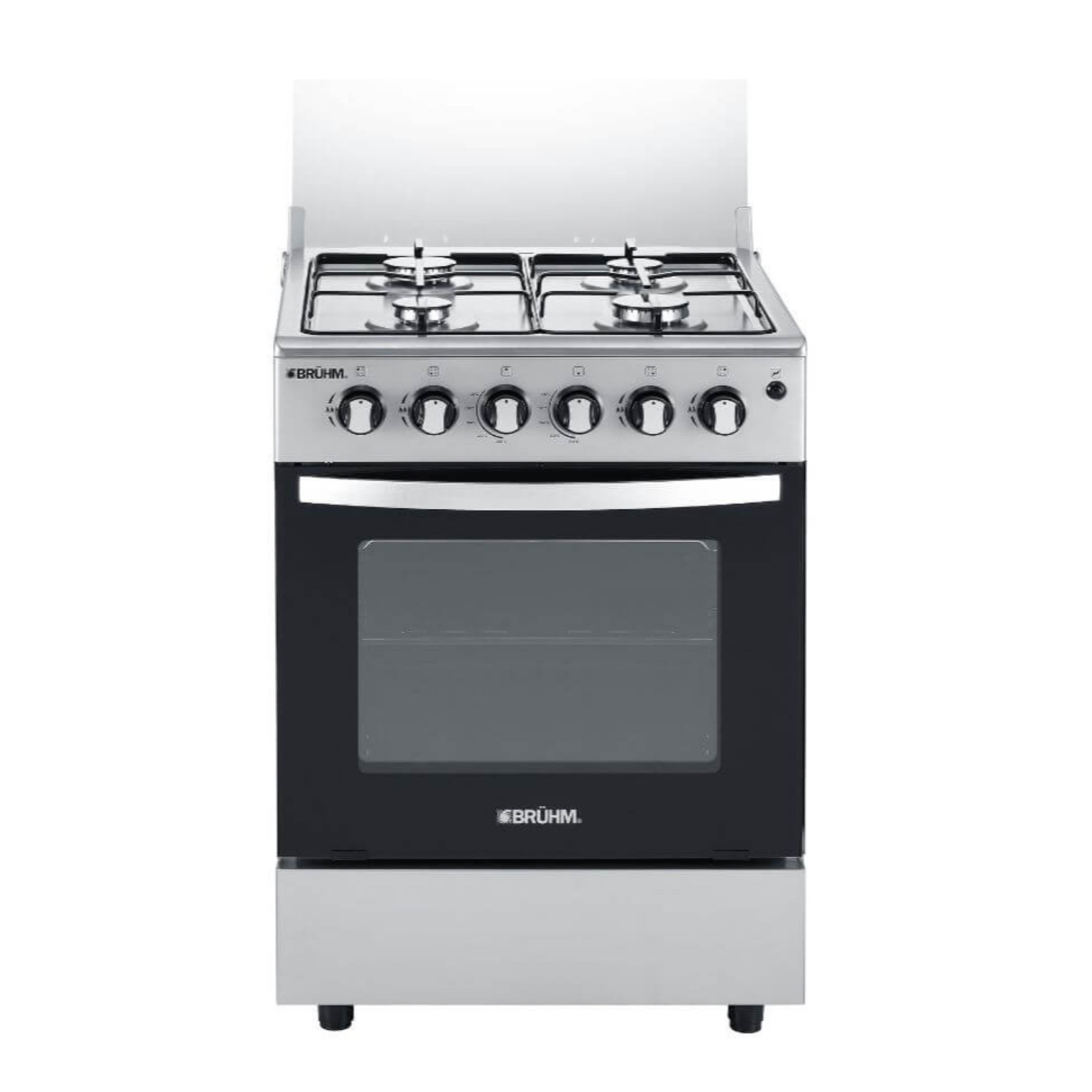 BRUHM 60X60 4-BURNER GAS COOKER, AUTO IGNITION  | BGC-6640IS