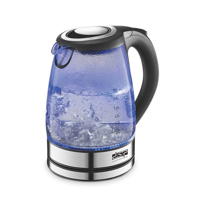 DSP 1.7L Cordless Electric Glass Kettle